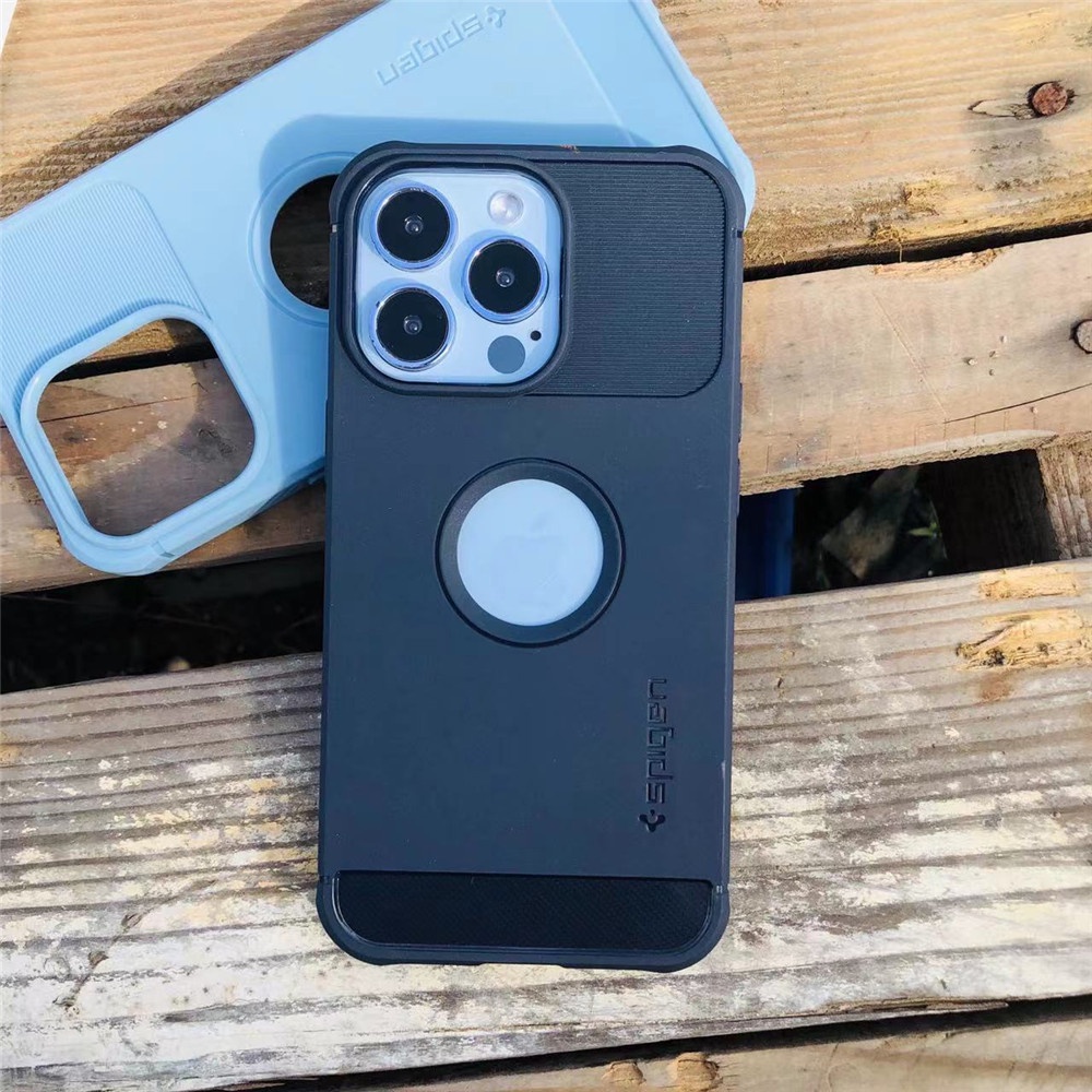 SPIGEN Ốp Lưng Nhám Viền Màu Cho Điện Thoại iPhone 13 / 13 Pro / 13 Pro Max / 12 / 12 Pro / 12 Pro Max