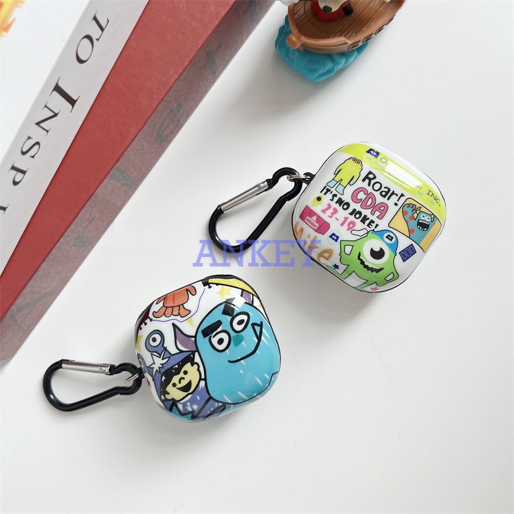 Samsung Galaxy Buds 2 Pro / Buds 2 / Buds Pro / Buds Live Case Monster Ctue Soft Earphone Silicone Case Earbuds Waterproof Shockproof Soft Protective Headphone Cover Headset Skin