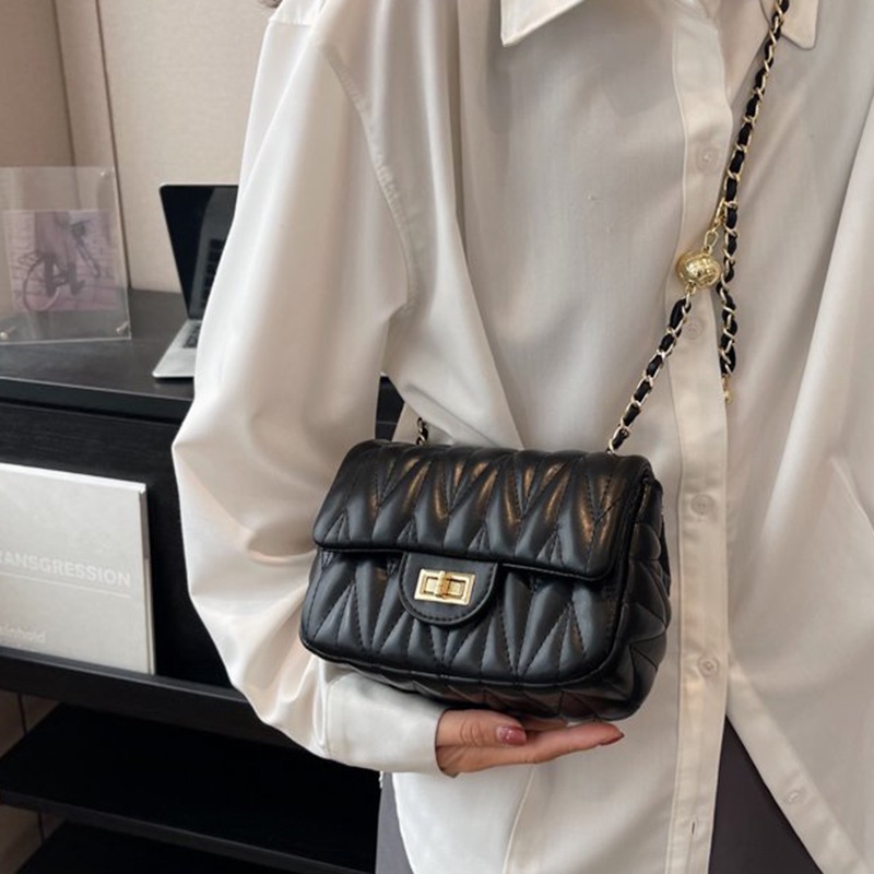 Túi Đeo Vai Màu Trơn Có Khóa Màu Sắc Ngọt Ngào Dễ Phối Đồ Thời Trang Cho Nữ