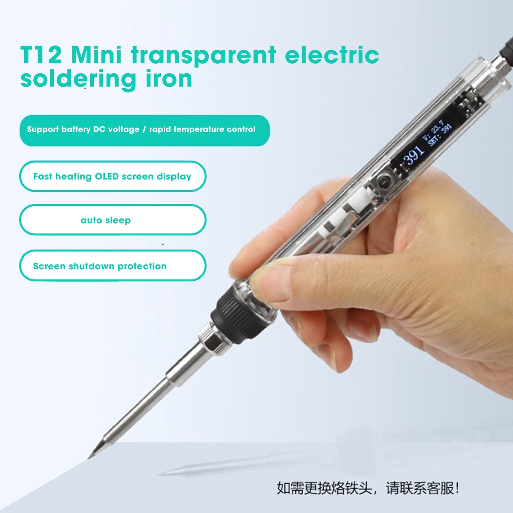 Mỏ Hàn Điện Mini LLKQQ DC 12-24V 72W T12