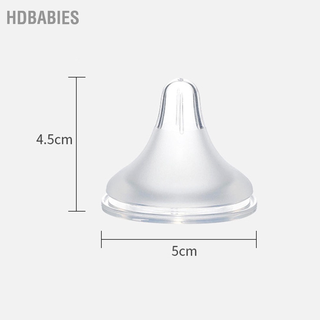 [Bán Nóng] Núm ti siêu mềm, Núm ty silicon siêu mềm tự nhiên cho Flow từ sơ sinh Được làm từ silicone dày, mềm mại, thích hợp cho con bú HDbabies