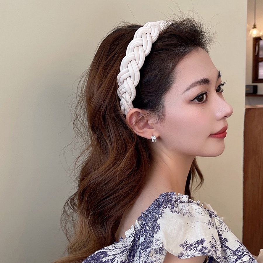 Băng Đô Cài Tóc Bằng Da Mỏng Kiểu Hàn Quốc Dễ Thương Cho Bạn Gái