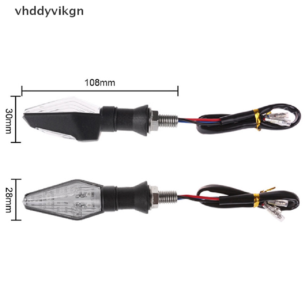 Đèn Xi Nhan 12 Bóng Led Màu Hổ Phách + Xanh Dương Thông Dụng Cho Xe Máy