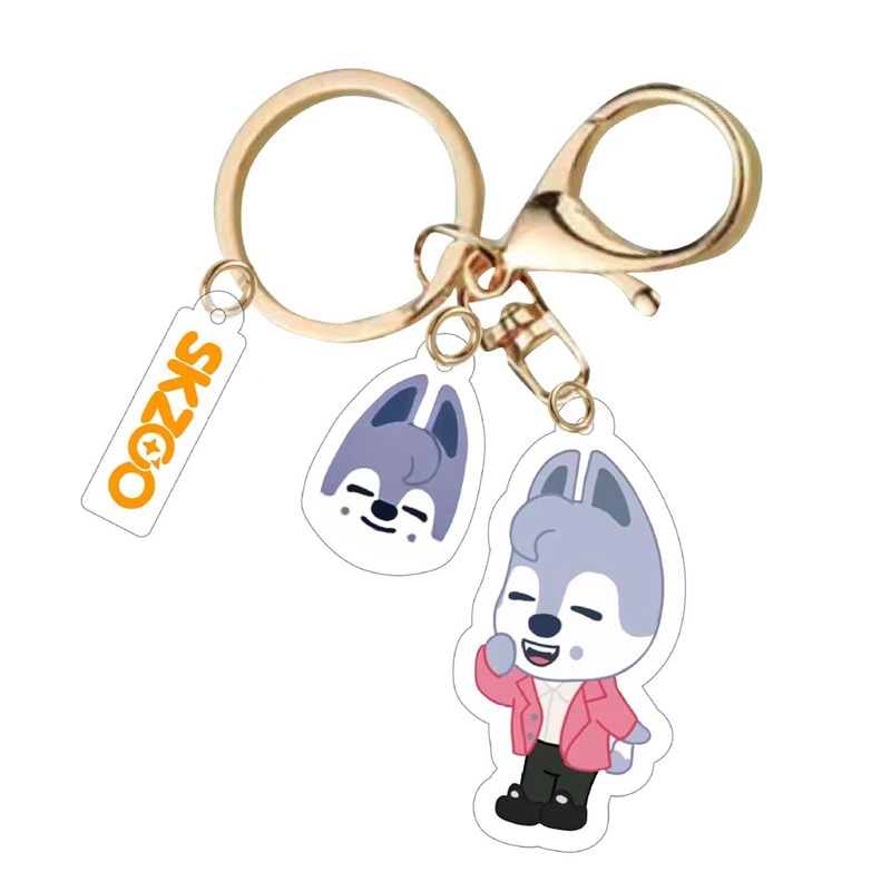 1 Móc Khóa Acrylic Chất Lượng Cao In Hình Nhóm Nhạc Stray Kids