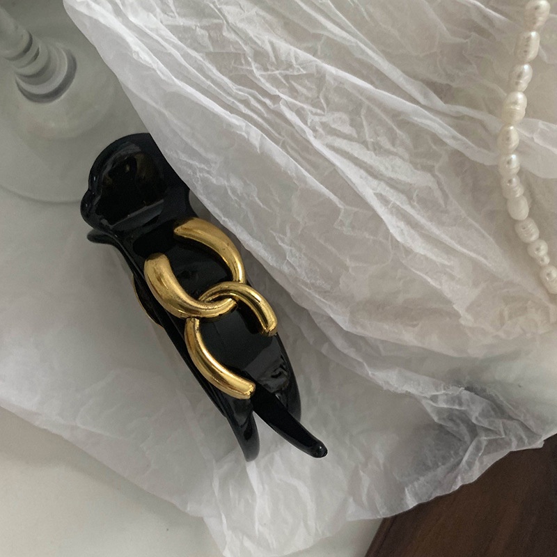 Kẹp Tóc Ngắn Màu Vàng Phong Cách Hàn Quốc Cổ Điển Thời Trang Cho Nữ