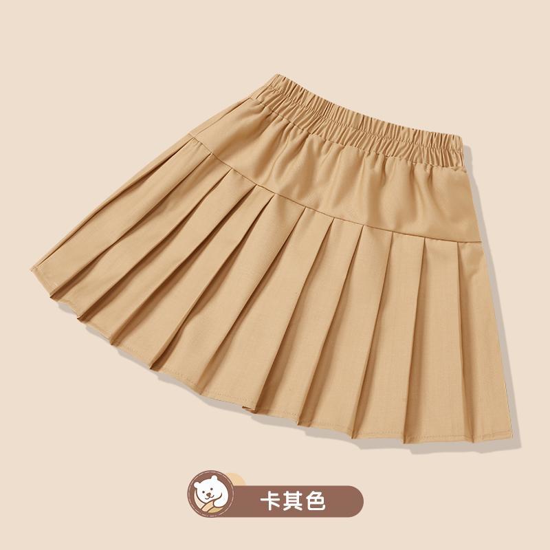 Chân Váy Ngắn Xếp Ly Màu Xám Đen Phong Cách Mới Cho Bé Gái