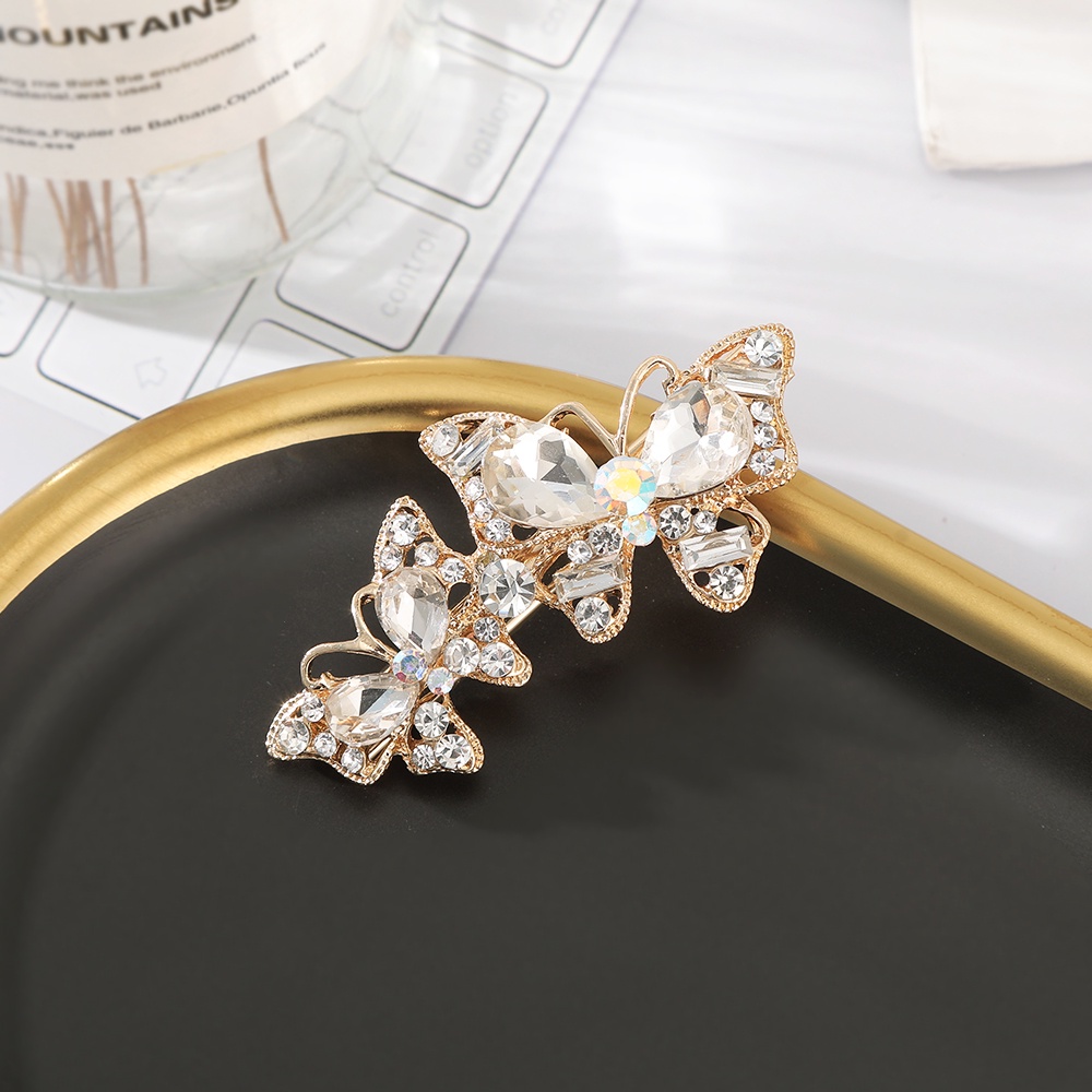 Kẹp Tóc Hình Bướm Đôi Cổ Điển Dễ Thương