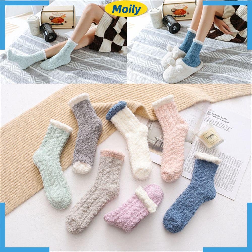 Tất giữ ấm vải nhung phong cách mùa đông thích hợp làm quà tặng giáng sinh