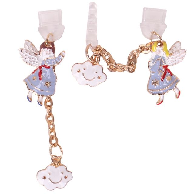 Nút Bịt Chống Bụi Cho Cổng Sạc Điện Thoại Di Động diy Hình Mặt Cười Thiên Thần