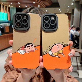 Ốp điện thoại da cừu mềm hình Shin chan thích hợp cho IPhone 7 8 14 Plus 7 + 8 + X XR SE 2020 XS Max 11 12 13 14 Pro Max