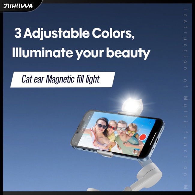 Đèn Tròn Gắn Tay Cầm Điều Chỉnh Được 3 Màu Cho Dji Om 4 / 5 / 6 / se