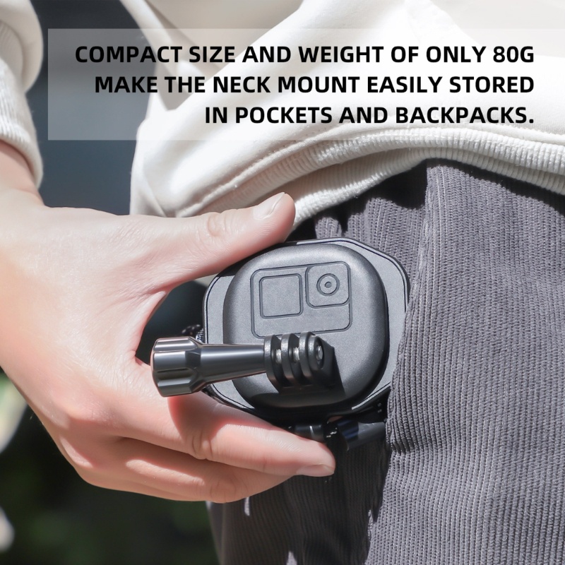 Giá Đỡ Cổ Gắn Máy Ảnh GoPro11 Có Nam Châm Tiện Lợi