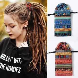 Comereally Dây Buộc Tóc Kiểu Xoắn Ốc boho Có Dây Sắt Phụ Kiện Cho Nữ dreadlock