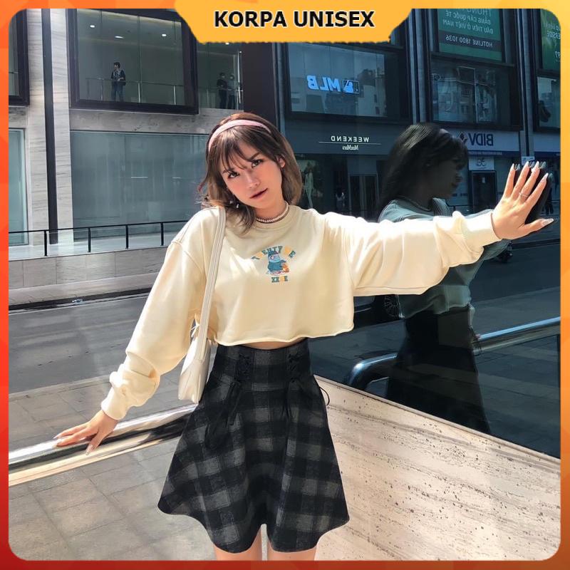 [ Ảnh Thật ] Áo phông tay dài croptop TWENTY ME - thun cotton form rộng