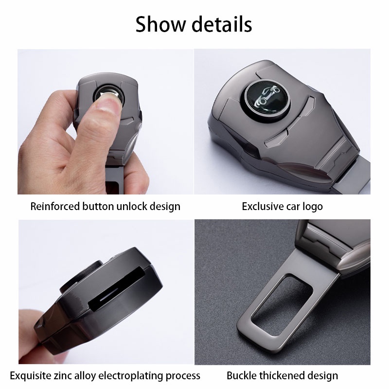 Chốt Khóa Dây Đai An Toàn Bằng Hợp Kim Kẽm Mạ Điện Chuyên Dùng Cho Xe Hơi toyota honda