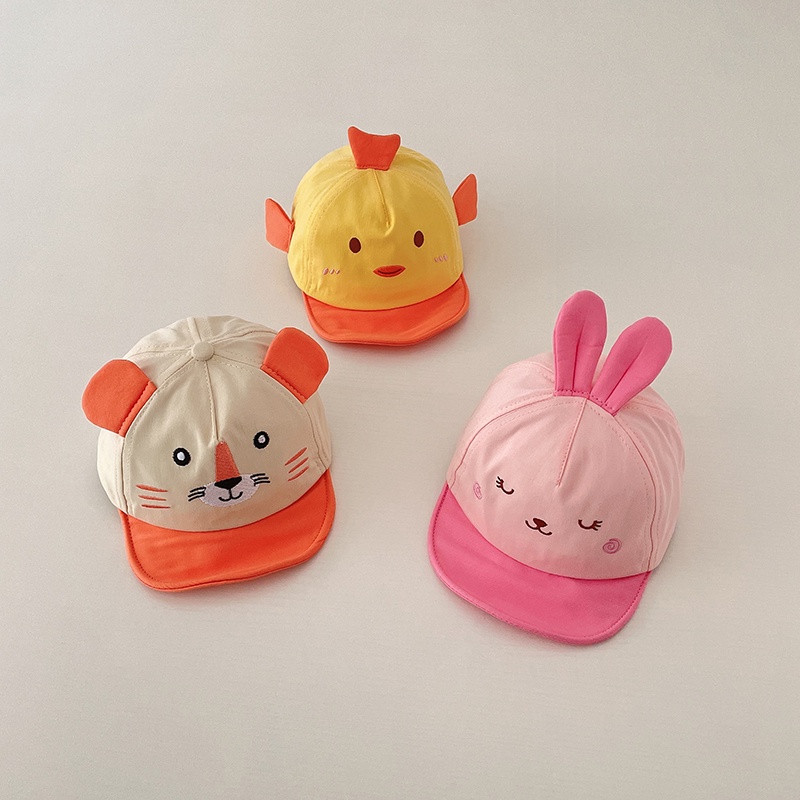 Mũ Lưỡi Trai Vành Mềm Họa Tiết Hoạt Hình Thời Trang Mùa Hè Cho Bé