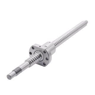 Sfu2005 vít bi 200- 950 mm với đai ốc bi đơn mặt bích bk / bf15 các bộ phận cnc gia công cuối