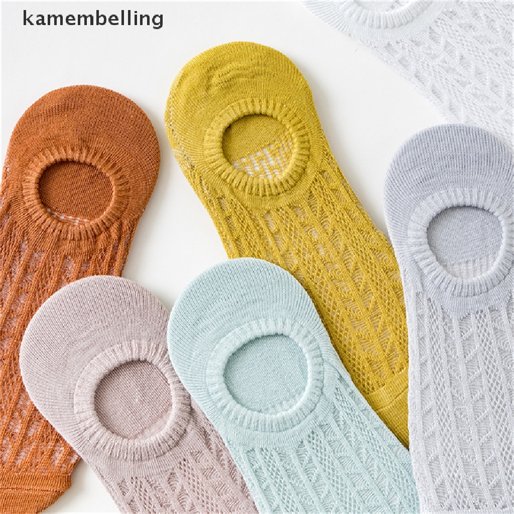 Kamembelling Vớ Thuyền Lưới Vô Hình Chống Trượt Thoáng Khí Mùa Hè Cho Nữ EN