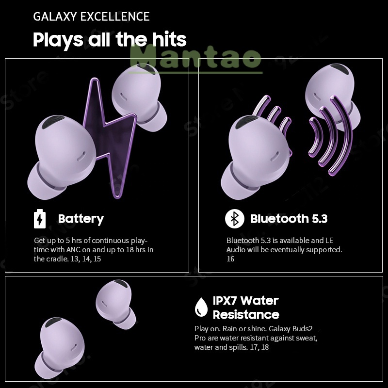 Tai Nghe Bluetooth Không Dây Samsung Galaxy Buds2Pro , Âm Thanh Tuyệt Đỉnh