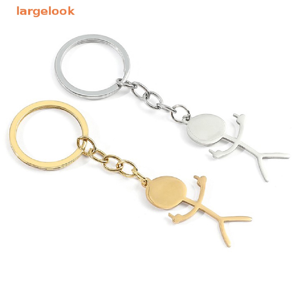 Móc Chìa Khóa Xe Hơi Bằng Thép Không Gỉ Vui Nhộn Dành Cho Nam Và Nữ