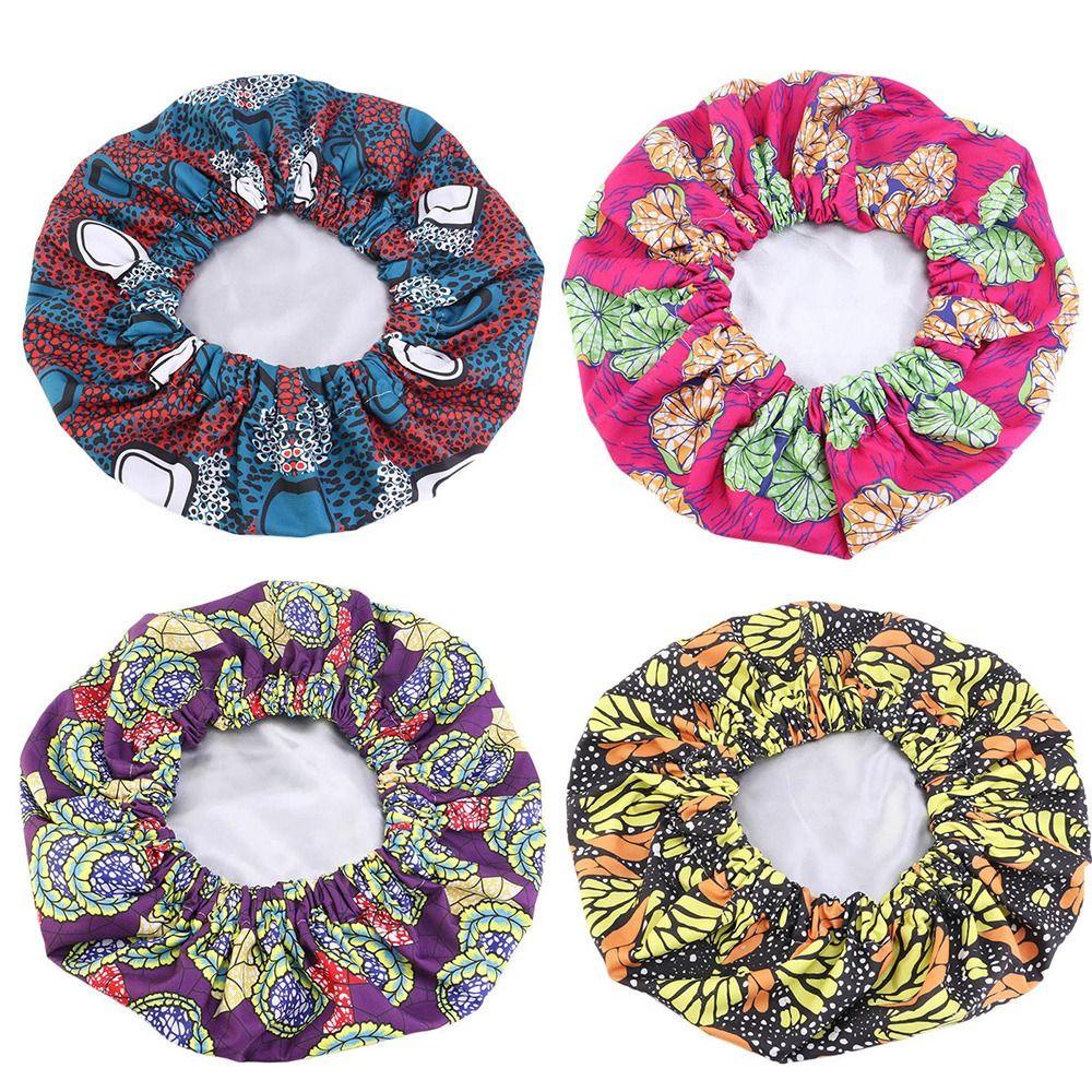 LET Mũ Trùm Đầu Vải Satin Co Giãn Chăm Sóc Tóc Cho Nữ