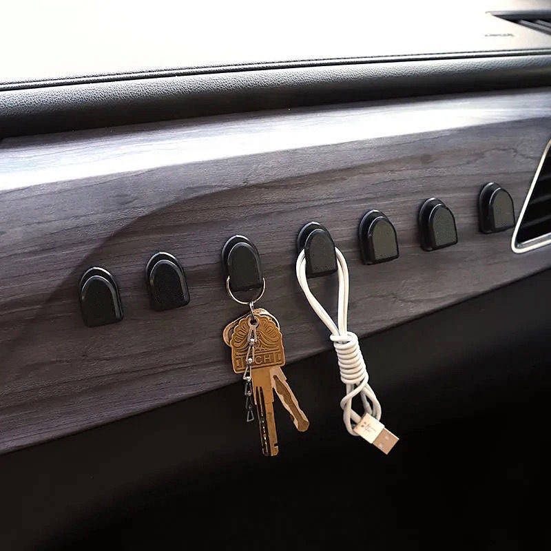 Car Hook Car Front Row Adhesive Hook for Home and Car Mini Hook Multi-Functional Storage Tool Complete Collection 5bCb