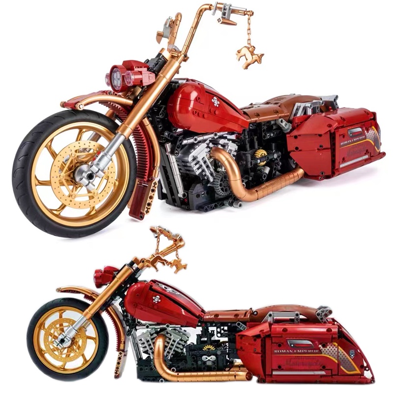 Đồ chơi Lắp ráp Mô hình xe máy K-Box 10514 Hrilay King 2111pcs  1:5