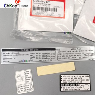 Combo 4 tem thông số xe super dream việt - chính hãng