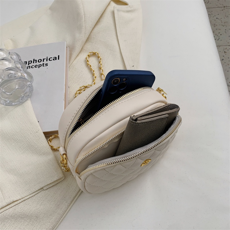 Túi Đeo Vai Màu Trắng Thiết Kế Đơn Giản Phong Cách niche Dễ Phối Đồ Cho Nữ