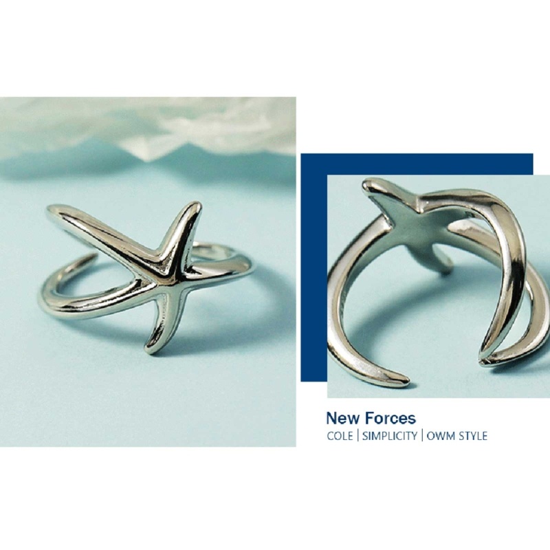 Nhẫn Hình Sao Biển Bằng Đồng Có Thể Điều Chỉnh Kích Cỡ Cho Nam Và Nữ