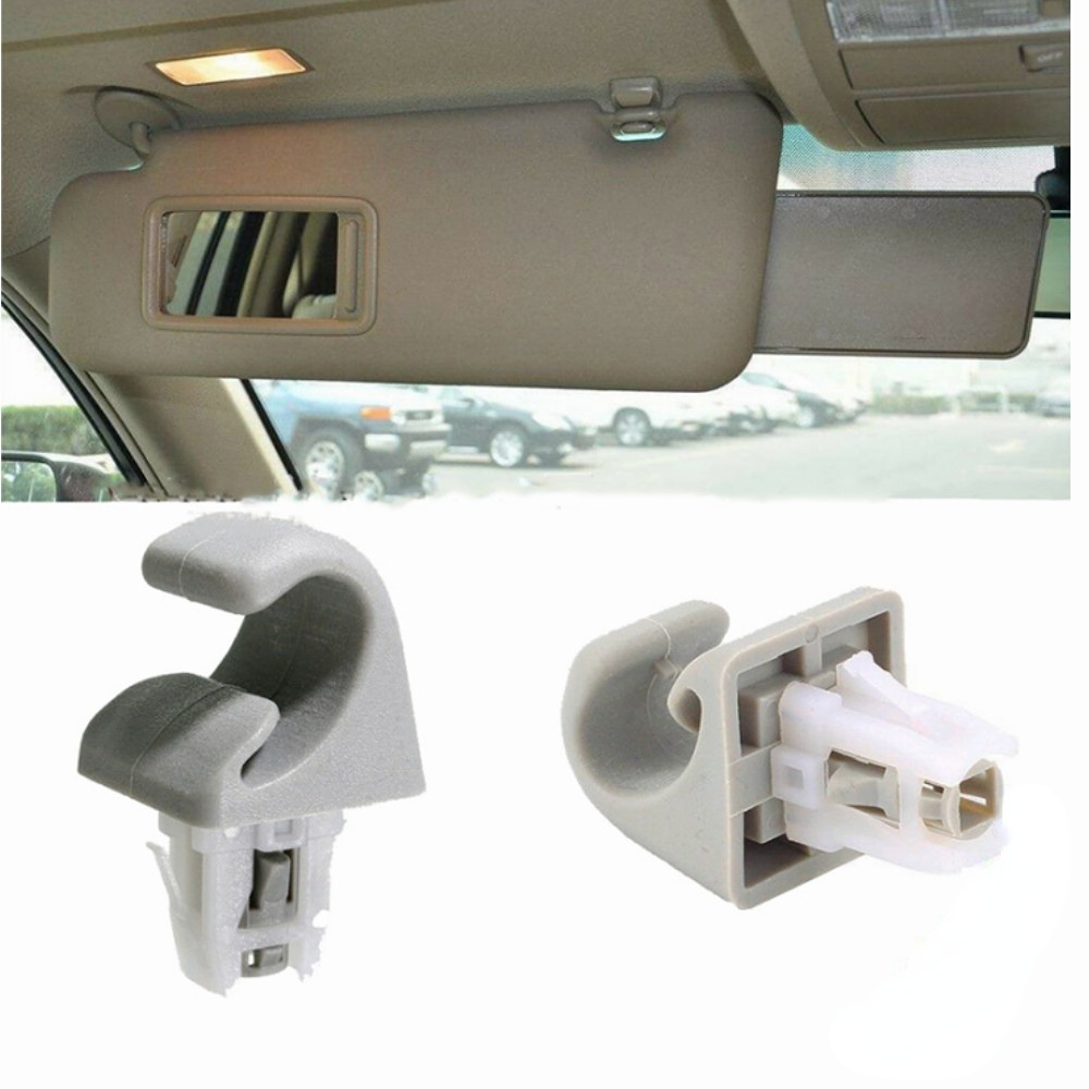 Móc Kẹp Tấm Che Nắng Cho TOYOTA VIOS CAMRY COROLLA Beige / Xám 74348-06030