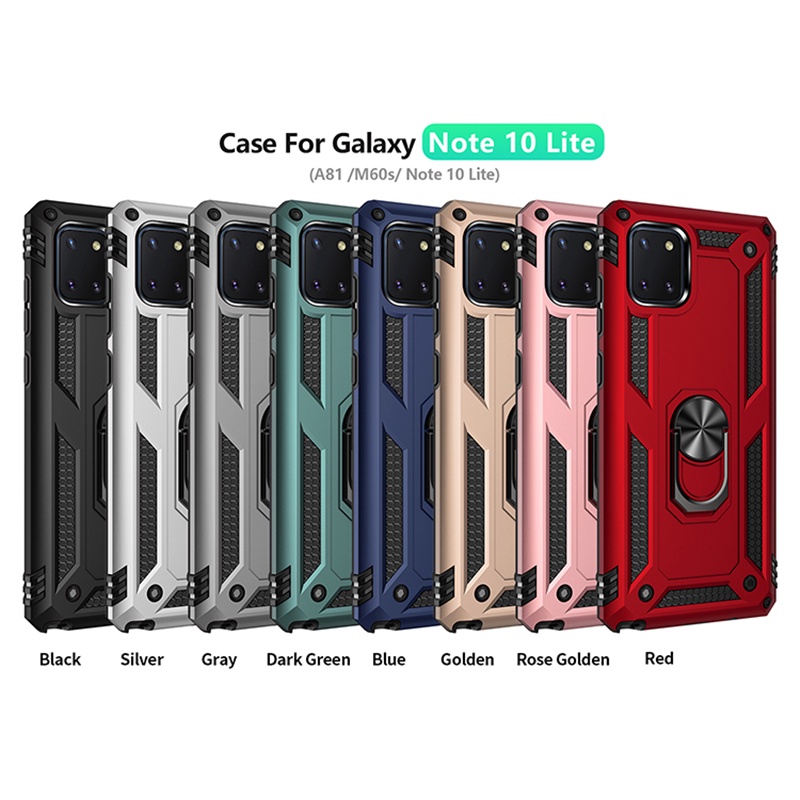 Ốp Điện Thoại Có Giá Đỡ Kim Loại Cho Samsung Galaxy Note 10 Lite / S10 Lite 2020 / A81 A91 M60s M80s