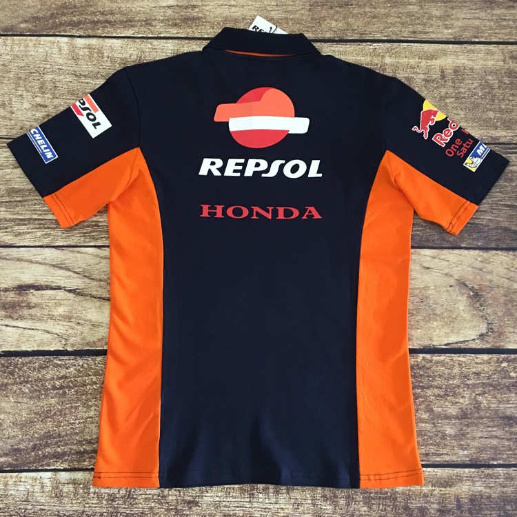 Áo polo Ngắn Tay Thoáng Khí Thoải Mái In Logo Honda Cá Tính Cho Nam