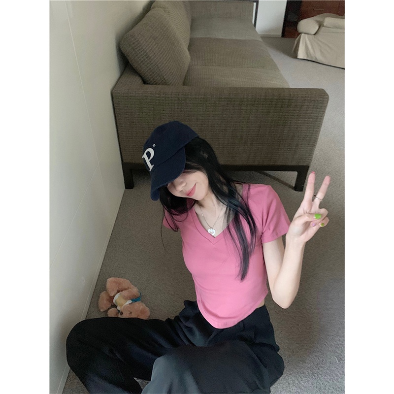 NRVP Áo Thun Tay Ngắn In Họa Tiết Phong Cách Hàn Quốc Mới Cho Nữ