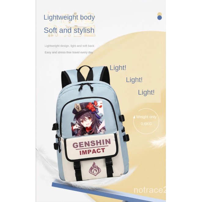 ★Genshin Impact★Balo Đi Học Cỡ Lớn In Họa Tiết Hoạt Hình Dễ Thương