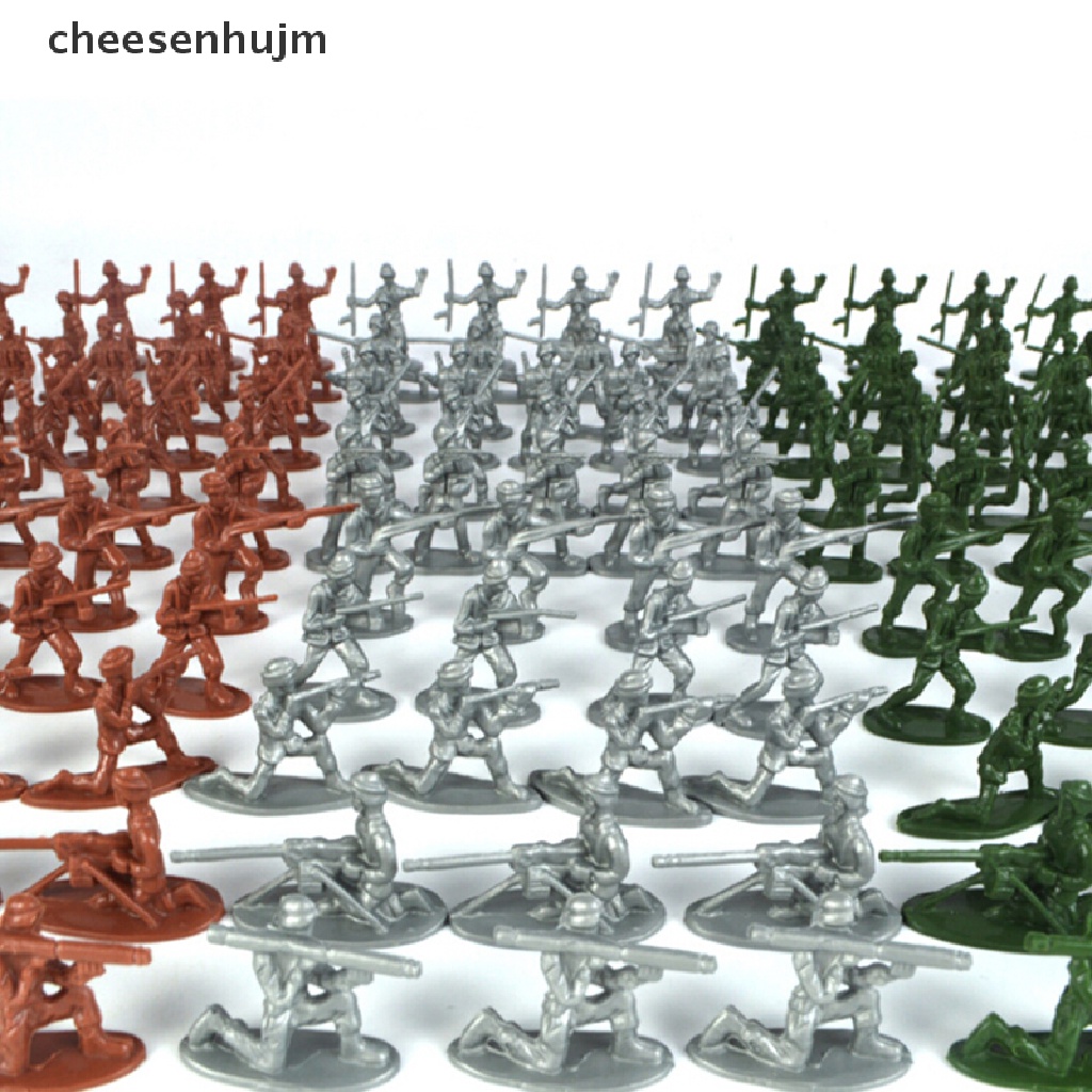 Bộ 100 Mô Hình Lính Mini Cho Bé Chơi Trò Chiến Tranh Màu Sắc Ngẫu Nhiên