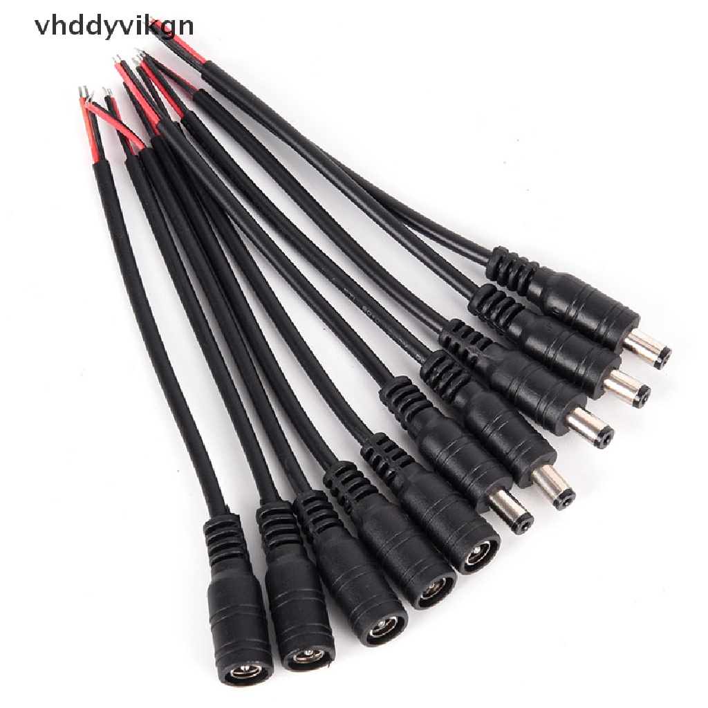 Set 5 Cặp Dây Cáp Nối 5.5x2.1mm Male + Female DC