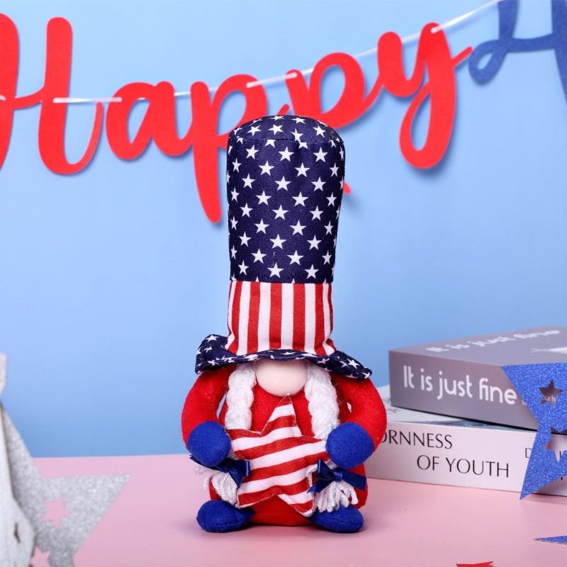 Mô Hình Nhân Vật Gnomes Nhồi Bông Trong Ngày Độc Lập 4th of July