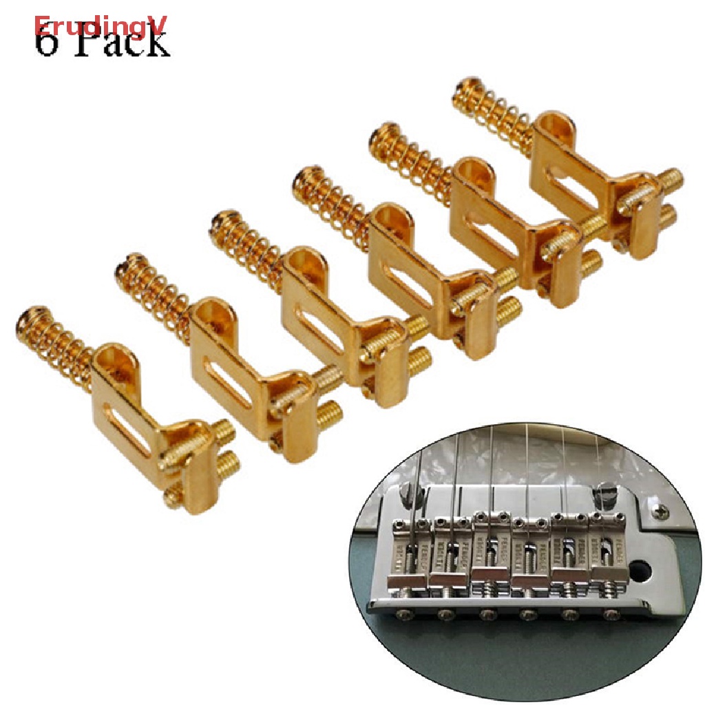 FENDER Bộ 6 Cầu Ngựa Đàn Guitar Điện Tremolo Chuyên Dụng