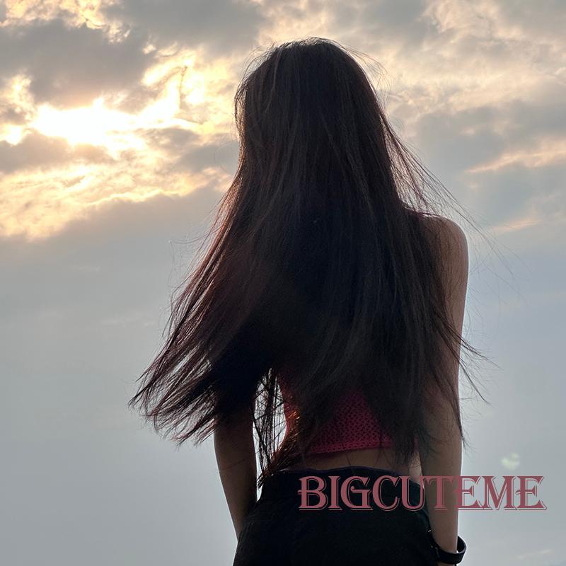 Áo Hai Dây Dệt Kim Màu Sắc Đơn Giản Thời Trang Mùa Hè Cho Nữ