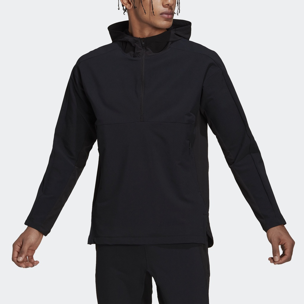 Adidas Tập luyện Áo Hoodie Khóa Kéo Lửng Tập Luyện Cordura Nam Đen HD3519