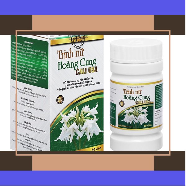 Trinh Nữ Hoàng Cung Cali USA hỗ trợ u xơ tử cung hộp 50 viên