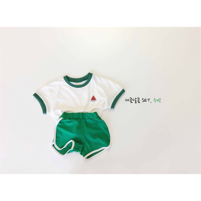 [Ninanino] Set thể thao hoa quả 3 màu
