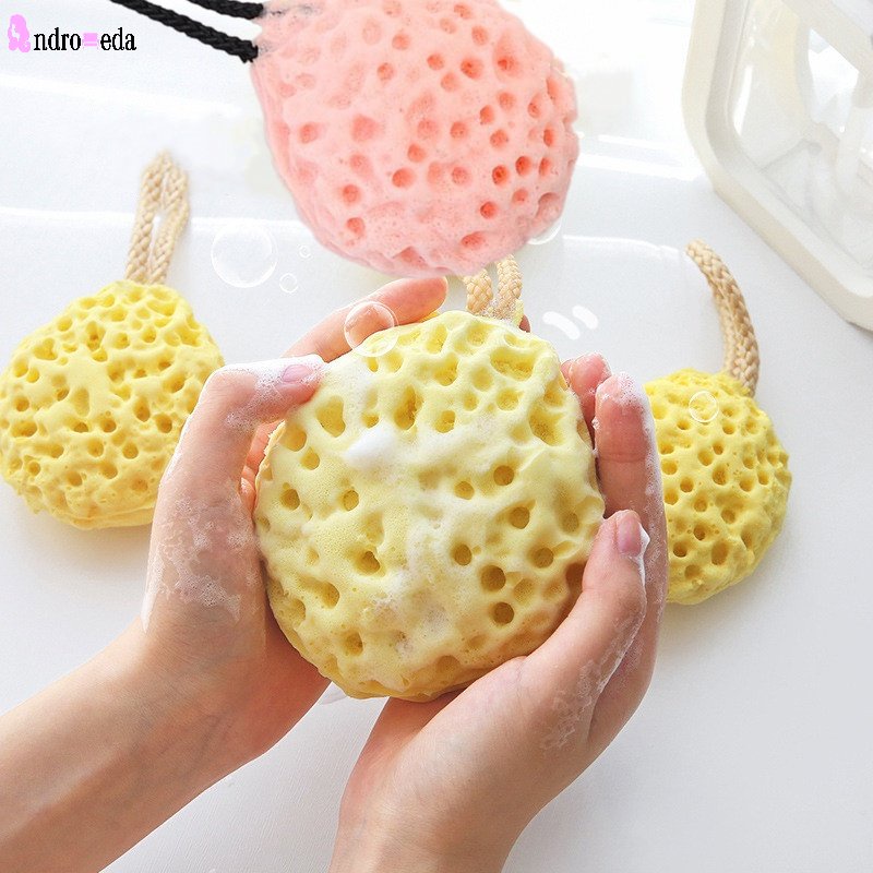 Bông Tắm Xốp Siêu Mềm Tạo Bọt Hình Tổ Ong Thiết Thực Giúp Tẩy Tế Bào Chết Cho Cơ Thể
