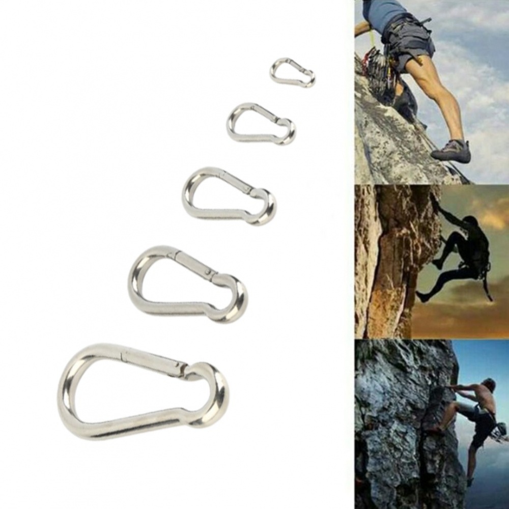 Móc Khóa Chữ D Bằng Kim Loại Chắc Chắn Dùng Leo Núi / Karabiner