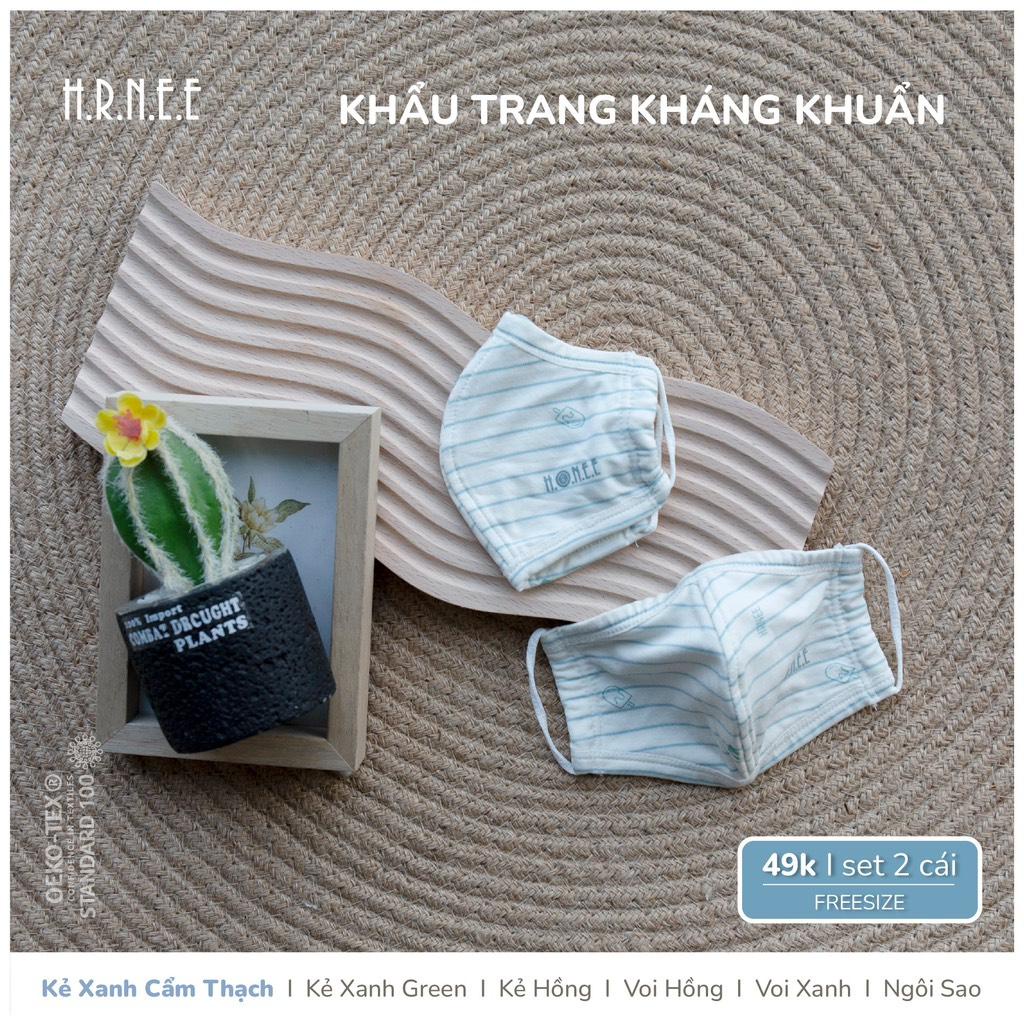 Set 2 khẩu trang Hrnee cho bé