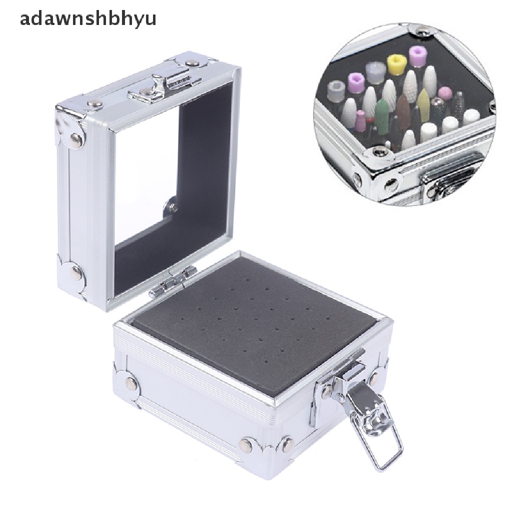 Hộp Đựng Đầu Mài Móng Tay 25 Ngăn Bằng Nhôm VN