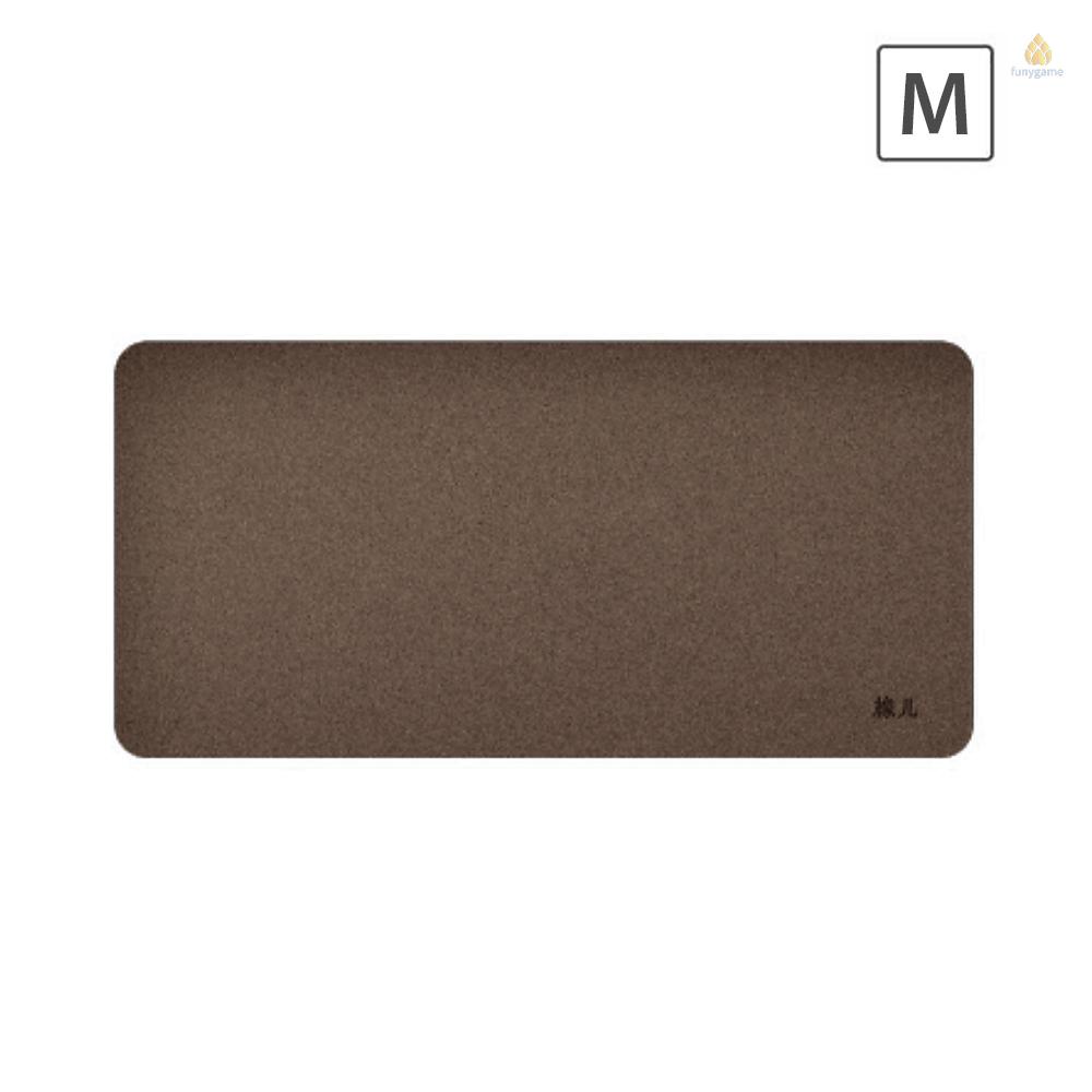 Tấm Lót Chuột Bàn Phím Máy Tính / Laptop Chống Nước Vân Gỗ Sồi Mềm Mại Tiện Dụng