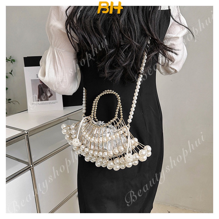 Túi Đeo Chéo Hình Vỏ Sò Phong Cách Cổ Điển Thanh Lịch Dành Cho Nữ