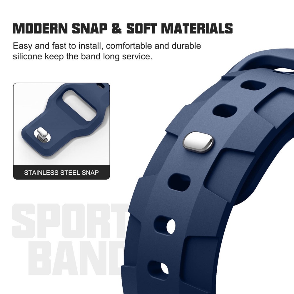 Dây Đeo Đồng Hồ Thể Thao Bằng Silicone 49mm 45mm 38mm 41mm 42mm Cho iWatch Series SE 8 7 6 5 4 3 Band 44 40mm